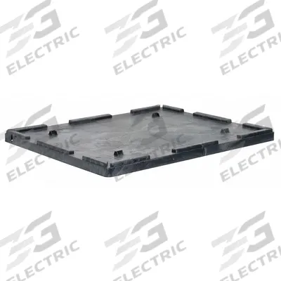 BUCKHORN Bulk Container Lid: 42 1/2 in x 29 3/4 in, Black - Bulk Container Lids