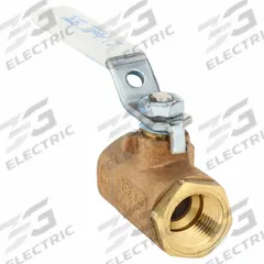 APOLLO Manual Two-Way Ball Valve: 1/2 in Size, Bronze, Straight, FNPT x FNPT, Std Port Ball Port (MPN 70LF14301). Key specifications — Brand: APOLLO; Handle: Lever.