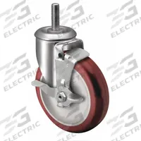 COLSON Stem Caster: Inch, Swivel, 3 in Wheel Dia., 1 1/4 in Wheel Wd, 4 in Mounting Ht, Polyurethane (MPN 2.03354.92 BRK0001). Key specifications — Brand: COLSON; Thread Size: 1/2"-13; Roll Up: Swivel.