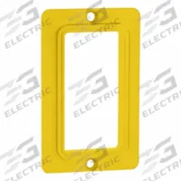 LEVITON Coverplate: Portable Outlet Box Cover, Decora Receptacle/Decora Switch, 1 Gangs, Yellow (MPN 3060-Y). Key specifications — Color: Yellow; Brand: LEVITON.
