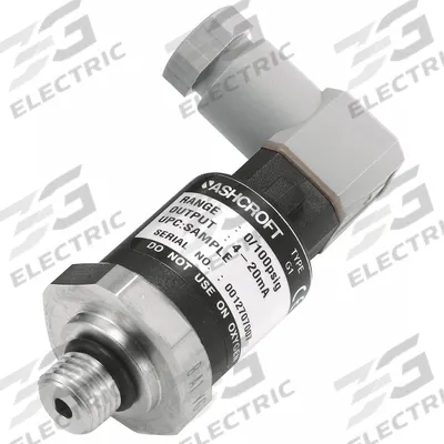 ASHCROFT Pressure Transmitter: 0 psi to 100 psi, 4 to 20mA DC - Pressure Transmitters with 4-Pin Mini-DIN Connector