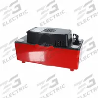 ASURITY Condensate Pump: 230V AC, 1/2 gal Tank, 1/16 hp, 2.2 gpm, 16 ft Max. Head, Safety Switch (MPN PROCP-16-230). Key specifications — Nameplate Voltage: 230V AC; Brand: ASURITY; Included Accessories: Safety Switch; Plenum Rated: No.