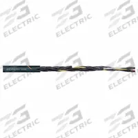 CHAINFLEX Control Cable: 20 AWG, 3 Conductors, Order by the Foot, TPR Jacket, 1,000 V (MPN CF9-UL-05-03). Key specifications — Conductor Material: Copper; Conductor Configuration: Single; Minimum Bend Radius Factor - Fixed: 3 x OD; Minimum Bend Radius Factor - Flexible: 4 x OD; Includes Ground: No; Minimum Bend Radius Factor - E-Chain: 5 x OD; Resistance Properties: Flame Retardant; Standards: CEI 20-35.