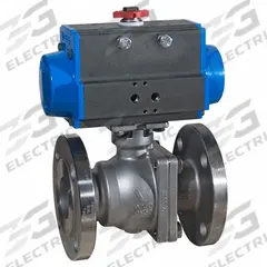 BONOMI Pneumatically Actuated Two-Way Ball Valve: 2 in, Stainless Steel, Flange x Flange, Two-Piece (MPN 8P766000-2-C1). Key specifications — Brand: BONOMI; Pilot Solenoid Voltage: 110V AC.