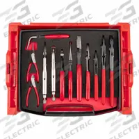 TEKTON Hand Tool Set: 12 Total Pcs, Pliers, SAE, Modular Tool Drawer with Foam Inserts (MPN PLR96001). Key specifications — attr538253: TEKTON; attr548973: Long-Nose Pliers.