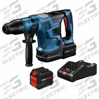 BOSCH Cordless Rotary Hammers: D-Handle, 18V DC, SDS-Max, 1 9/16 in max, (1) Charger/(2) Batteries (MPN GBH18V-36CK27). Key specifications — attr113858: 18V DC; attr113796: BOSCH; attr113808: 0 bpm to 2,900 bpm; attr113803: Yes; attr113838: Hammer and Rotate; attr113809: Yes; attr113815: (2) Batteries; attr113804: 12.0Ah.