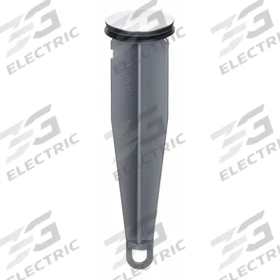 KISSLER Drain Stopper: 1 1/4 in Overall Dia, Plastic, Plastic, Silver - Stoppers & Plugs for Sink Drains