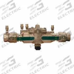 WATTS Backflow Preventer: 009, Std Configuration, Bronze, 1 1/2 in Pipe Size, FNPT, 33°F – 180°F (MPN 1-1/2 009M2-QT). Key specifications — Shut-Off Valve Type: Ball Valve; Connection Type: FNPT.