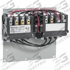 SIEMENS NEMA Magnetic Contactor: Reversing, 3 Poles, NEMA Size 1, 27 A, 208V AC (MPN 43DP32AD). Key specifications — Brand: SIEMENS.