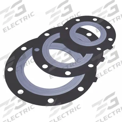 ASAHI Full Face Flange Gasket: Class 150, EPDM, For 1/2 in Pipe, 5/64 in Thick - Low-Torque EPDM Full-Face Gaskets with Inner Ring