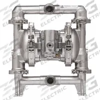 ARO Double Diaphragm Pump: 316 Stainless Steel, 1 1/2 in, Tri-Clamp, 54 gpm, 235 ft Max. Head (MPN SD10S-CSS-SMM-B00). Key specifications — Brand: ARO; Check Valve Material: Santoprene; Seat Material: 316 SS.