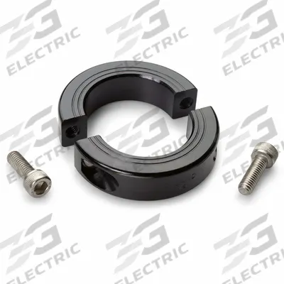 RULAND MANUFACTURING Shaft Collar: 2-Piece, Metric with Inch Bore, Round, Clamp-On - Aluminum Shaft Collars