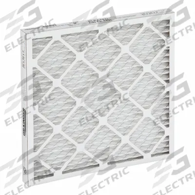 GRAINGER Pleated Air Filter: 20 in x 20 in x 2 in, MERV 9 - MERV 9 Pleated Air Filters