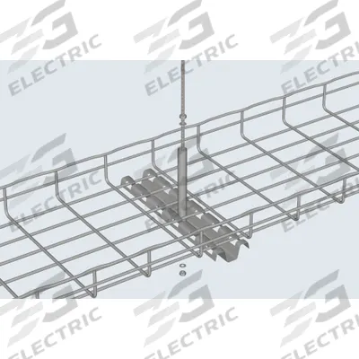 CABLOFIL Center Hanger: 20 in Wd, Steel - Ceiling Supports for Wire Mesh Trays