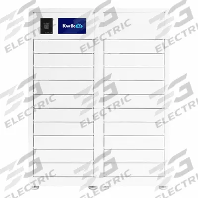 KWIK IQ Device Charging Locker: 32 in x 19.5 in x 40.5 in, Pedestal Mounting - Access-Tracking Enabled Device-Charging Lockers