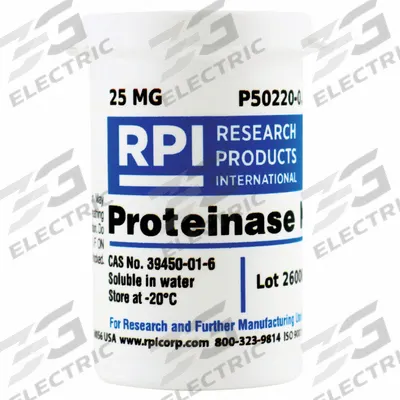 RPI Proteinase K: 25 mg Volume, Powder - Protease Inhibitors