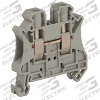 SCHNEIDER Terminal Block: DIN Rail Mounting Type, Screw Clamp Wire Termination, 2 Wire Terminals (MPN NSYTRV62). Key specifications — Brand: SCHNEIDER; For Minimum Wire Size: 24 AWG.
