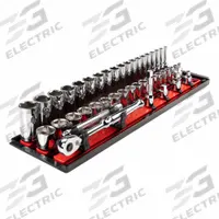 TEKTON Socket and Ratchet Set: 3/8 in Drive, 44 Piece, 6-Point, Metric, 6 mm to 24 mm (MPN SKT13201). Key specifications — attr1224269: 3/8 in; attr1204638: Drive Tools Included; attr1227399: Metric Socket and Ratchet Set; attr1204650: 6 mm to 24 mm; attr1204673: Socket Bits Not Included; attr1204681: Wrenches Not Included; attr1204688: TEKTON; attr1224230: Friction.
