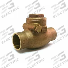 MILWAUKEE VALVE Swing Check Valve: Swing, Inline Valve Body, 3/4 in Pipe Size, Sweat x Sweat, Bronze (MPN 1510T 3/4). Key specifications — Brand: MILWAUKEE VALVE.