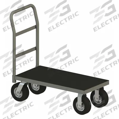 APPROVED VENDOR Platform Truck: 1,200 lb, 60 in L x 36 in W x 11 1/2 in H Deck, Solid - Shock-Absorbing Nonslip Platform Trucks