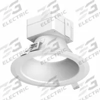 PRESCOLITE Downlight: 6 in Dia, 1,100 lm_1,500 lm_2,500 lm, 2700K/3000K/3500K/4000K/5000K, 20 W (MPN LBRST-6RD-M-LSML-CS9-WH-EMR). Key specifications — attr1262090: White; attr1262072: 40W CFL/ 150W INC; attr1262081: Yes; attr1262085: 3000K; attr1262092: PRESCOLITE; attr1262050: 120 to 277V AC.