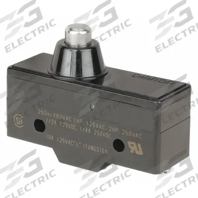 OMRON Snap Action Switch: Plunger Actuator, 1NO/1NC - Plunger Snap-Action Switches