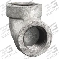 APPROVED VENDOR Metal Pipe Elbow: 90° Elbow, 3/4 in x 3/4 in, Malleable Iron (MPN 1LBG8)