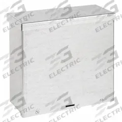 WIEGMANN Enclosure: Steel, 10 in x 8 in x 6 in, 3R, Solid Cover, Screw On, Included, Galvanized (MPN RSC081006G). Key specifications — Brand: WIEGMANN; Closure Method: Clamps; Knockouts: Included.