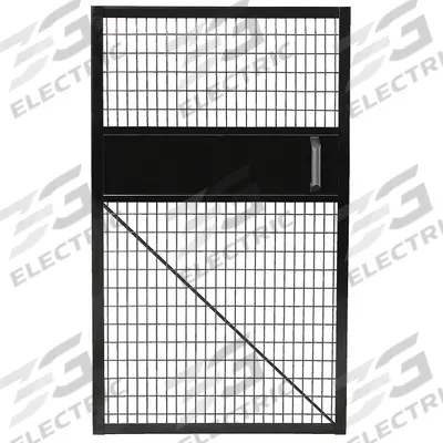 SAF-T-FENCE Welded-Wire Machine Guard Door: 58 in x 46 in, Pull - High-Strength Welded-Wire Machine Guard Components