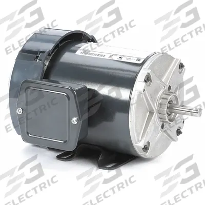 LEESON General Purpose Motor: Rigid Base Mount, Totally Enclosed Fan Cooled, 1/3 hp - Rigid Base 3-Phase General Purpose AC Motors