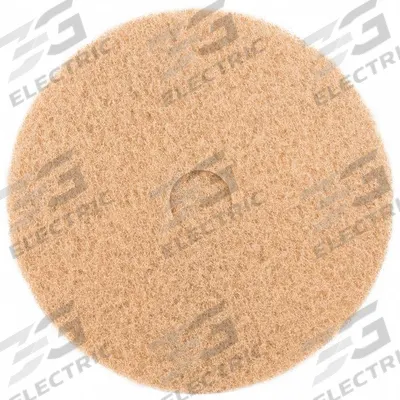 ABILITY ONE Burnishing Pad: Tan, 20 in Dia, Polyester, 1,500 RPM Max Speed, Round - AbilityOne Burnishing Pads