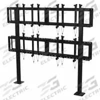 PEERLESS TV Wall Mount: Wall, For 46 in to 60 in Screens, Max. 345 lb, Fixed, 360° Swivel, 15° Up (MPN DS-S560-B2X2). Key specifications — Manufacturer Part Number: DS-S560-B2X2; Finish: Powder Coated; Includes: Stand; Includes Mounting Hardware: Yes; Material: Steel; Mounting Location: Wall; Brand: PEERLESS; Color: Black.