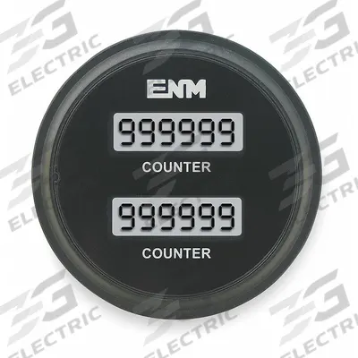 ENM Hour Meter: Hour Meters, Front Panel Mounting, Digital, 8 V DC – 32 V DC