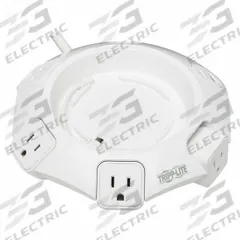 TRIPP LITE Outlet Strip: 4 Outlets, 8 ft Cord Lg, 1,080 J Rated Energy, 4.8 A Current, Gray, 5-15P (MPN TLP48USBCUFO). Key specifications — Brand: TRIPP LITE; Mounting Style: Desktop.