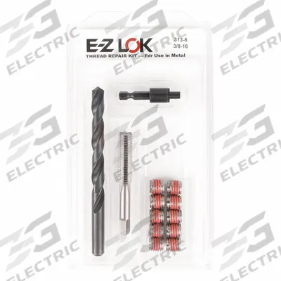 APPROVED VENDOR Self Locking Thread Insert: Thin Wall, 3/8"-16 Int Thrd Sz - Self-Locking Insert & Installation Tool Kits