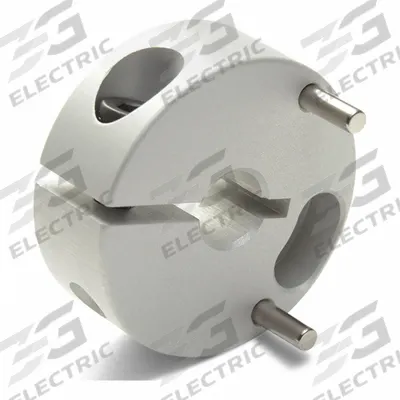 RULAND MANUFACTURING Controlflex Coupling Hub: 1.5° Angular Misalignment, 0.3 mm Axial Motion - Single Insert Hubs for Round Shafts