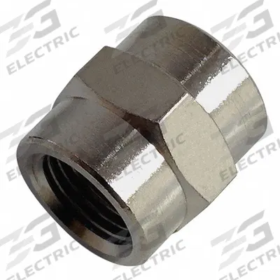 LEGRIS Metal Pipe Straight: 180° Return, 1/4 in x 1/2 in, Nickel-Plated Brass - Threaded Medium-Pressure Pipe Fittings