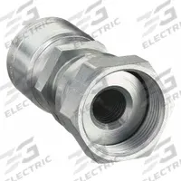 AEROQUIP Hydraulic Crimp Fitting: Steel x Steel, Straight, -6 For Hose Dash Size, ORS x Crimp (MPN 1AA6FR6). Key specifications — Fitting Gender: Female x Genderless; Fitting Connection Type: ORS x Crimp; For Hose Dash Size: -6; Thread Size: 11/16"-16; Brand: AEROQUIP.