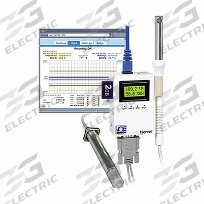 OMEGA Chat Recorder: 0%to 2.75% Relative Humidity Measured, 1°F to 45°C, 0°C to 60°C - Temperature & Humidity Data Loggers
