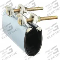 APPROVED VENDOR Repair Clamp: For 3 in Pipe, 6 in Overall Lg, 304 Stainless Steel, 3 in Pipe Size (MPN 24T961). Key specifications — Brand: APPROVED VENDOR; Bolt Material: Steel; Maximum Operating Pressure: 150 psi; Maximum Vacuum Pressure: 150; Gasket Material: Nitrile Rubber.