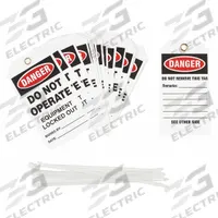 BRADY Danger Tag: Danger, Danger Do Not Operate, Polyester, Write-On Surface, English, Danger, Tag (MPN TG027E)