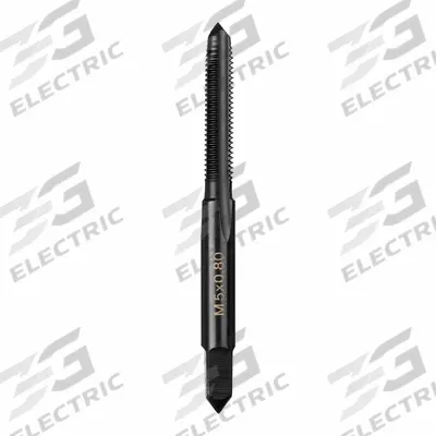 MILWAUKEE Straight Flute Tap: M5x0.8 Metric, 2B, 4 Flute, Plug Chamfer - General Purpose Hand Taps