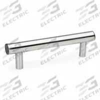 JW WINCO Pull Handle: Threaded Holes, Rear-Mount, 10 in Mounting Hole Center to Center, Black, Round (MPN 666.5-1.18-5/16X18-10.00-K). Key specifications — Screw Size: 5/16"-18; Brand: JW WINCO; Color: Black; _Leg Style: Stainless Steel.
