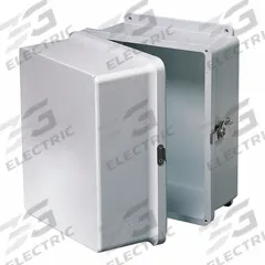 WIEGMANN Enclosure: Fiberglass, 12 in x 10 in x 10 in, NEMA 1/12/3R/4X/6P, Screw On, Solid Cover (MPN HW-J121010XD). Key specifications — Brand: WIEGMANN; Closure Method: Padlock Hasp; Knockouts: Not Included.