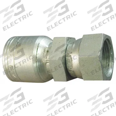 AEROQUIP Hydraulic Crimp Fitting: Steel x Steel, Straight, -10 For Hose Dash Size - Aeroquip Crimp Hydraulic Hose Fittings with Metric Connection