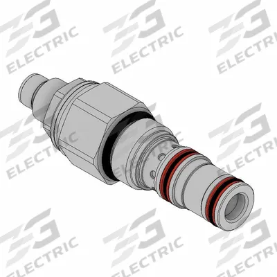 Parker Pressure Relief Valve: Steel, Screw-In, Screw Adjustment, Three-Way - Pressure Control Cartridge Valves