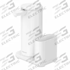 SIMPLEHUMAN Toiletry Dispenser: 7 3/4 in Ht, 5 5/8 in Wd, 5 3/8 in Dp, Cartridge Bottle Refill (MPN ST1081). Key specifications — Locking: Lockable; Color: White; Dispensing Mechanism: Automatic Sensor; Material: Stainless Steel; Mounting Location: Counter Mount; Refill Style: Cartridge Bottle; Product Type: Toiletry Dispenser.