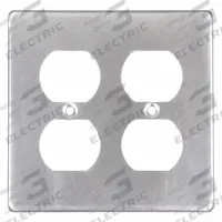 HUBBELL KILLARK Weatherproof Cover: Copper-Free Aluminum, FD/FS, Duplex Receptacles, 2 Gangs, 3R (MPN 2FA). Key specifications — Brand: HUBBELL KILLARK; Color: Gray; Compatible with Product Type: Duplex Receptacles; Compatible with Series: FD; Mounting Orientation: Vertical.