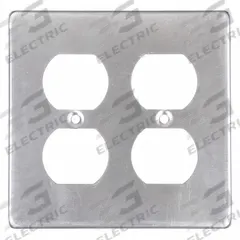 HUBBELL KILLARK Weatherproof Cover: Copper-Free Aluminum, FD/FS, Duplex Receptacles, 2 Gangs, 3R (MPN 2FA). Key specifications — Brand: HUBBELL KILLARK; Color: Gray; Compatible with Product Type: Duplex Receptacles; Compatible with Series: FD; Mounting Orientation: Vertical.