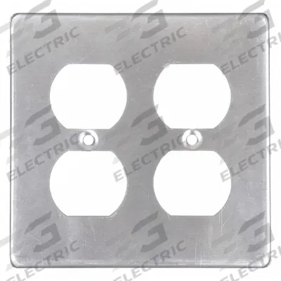 HUBBELL KILLARK Weatherproof Cover: Copper-Free Aluminum, FD/FS, Duplex Receptacles, 2 Gangs - Aluminum & Zinc Weatherproof Electrical Box Covers